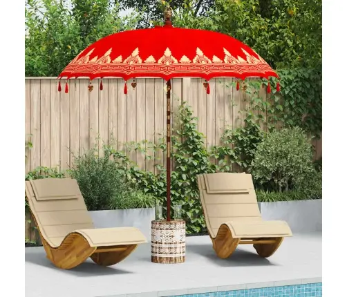 Balietiškas Skėtis Su Baze Raudona 215 X 215 X 260 Cm