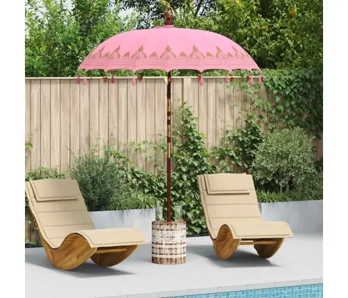 Baliešu Lietussargs Rozā 180-190 Cm Kokvilna, Masīvkoks