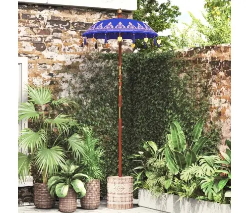 Balietiškas Skėtis Su Baze Mėlyna 95 X 95 X 260 Cm