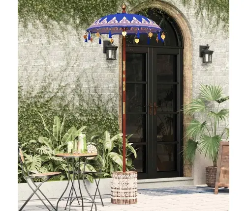 Balietiškas Skėtis Su Baze Mėlyna 95 X 95 X 260 Cm