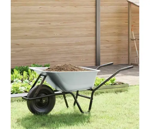 Vežimėlis Sidabrinė Ir Juoda 141 X 60 X 57 Cm Plienas