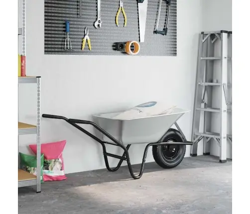 Vežimėlis Sidabrinė Ir Juoda 141 X 60 X 57 Cm Plienas