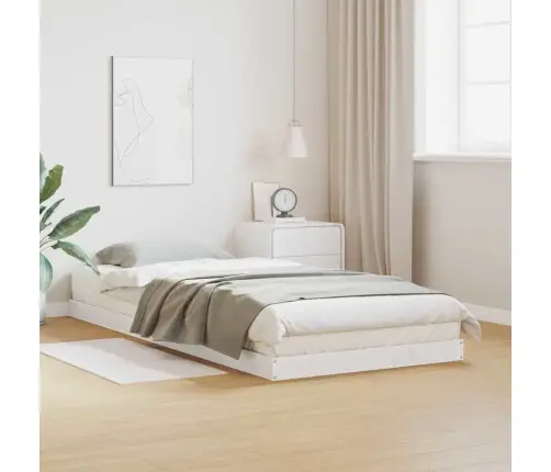 Põrandavoodiraam Valge 80 X 210 Cm Männipuit