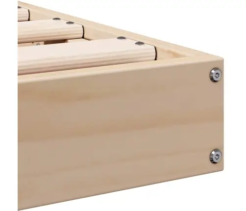 Grīdas Gultas Rāmis Dabiska 180 X 210 Cm Priedes Masīvkoks Vidaxl