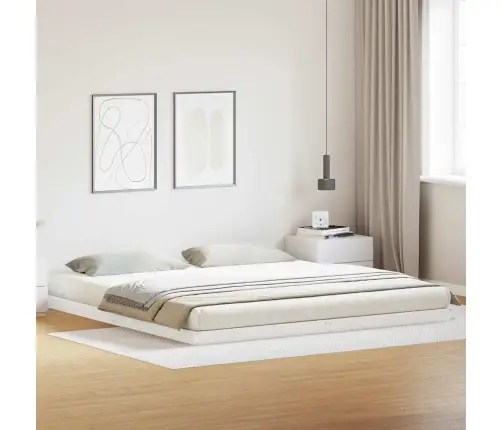 Grindų Lovos Rėmas Balta 213.5 X 104 X 9 Cm