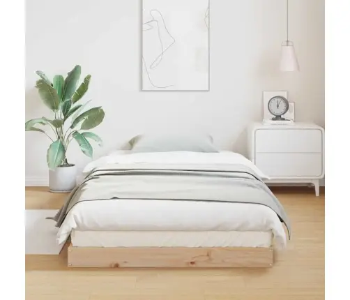 Põrandavoodiraam Neutraalne 100 X 220 Cm Männipuit