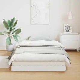 Põrandavoodiraam Valge 213.5 X 104 X 9 Cm Tahke Mänd Põrandavoodiraam Valge 213.5 X 104 X 9 Cm Tahke Mänd