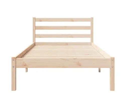 Voodi Raam Pruun 215,5 X 105,5 X 69,5 Cm Kindel Männipuidust