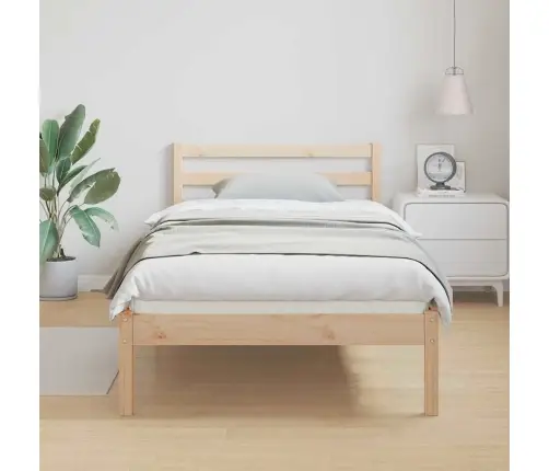 Voodi Raam Pruun 225,5 X 95,5 X 69,5 Cm Kindel Männipuidust