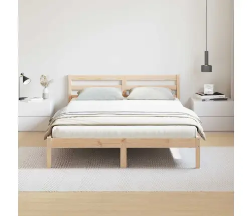 Voodi Raam Pruun 225,5 X 165,5 X 69,5 Cm Kindel Männipuidust