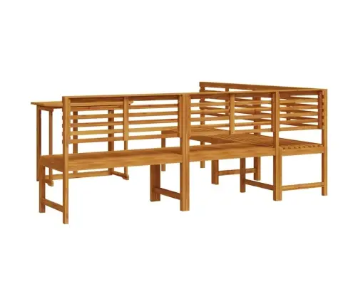 4 Daļu Akācijas Koka Dārza Ēdamgalds Vidaxl