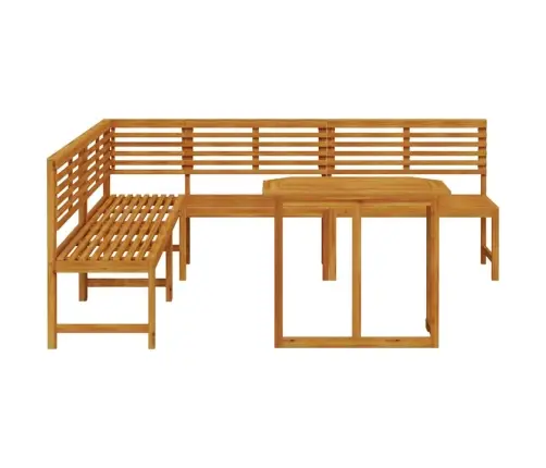 4 Daļu Akācijas Koka Dārza Ēdamgalds Vidaxl