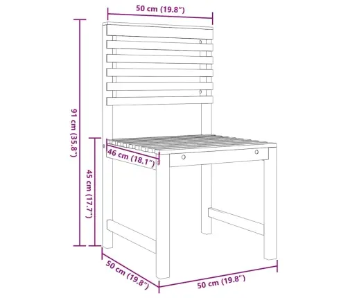 Sodo Bistro Rinkinys 3 Pcs Ruda Kietos Akacijos Mediena