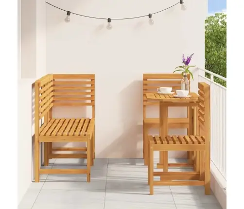 Aia Bistroo Komplekt 5 Pcs Pruun Tugev Akaatsiapuit