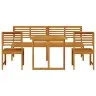 Sodo Bistro Rinkinys 5 Pcs Ruda Akacijos Medienos Masyvas