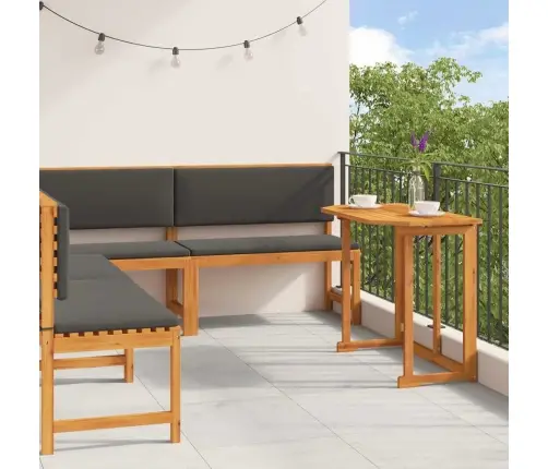 4 Daļu Dārza Galda Komplekts Ar Spilveniem No Akācijas Koka Vidaxl