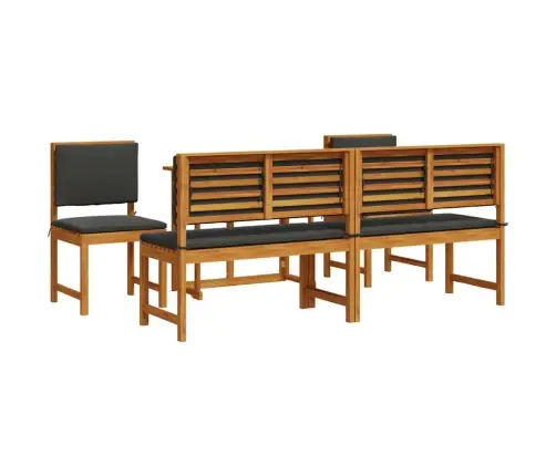 Aia Bistroo Komplekt 5 Pcs Pruun Tugev Akatsiapuu