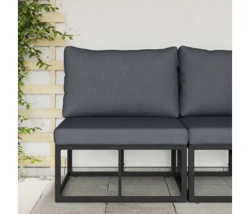 Āra Mēbeles Ar Spilvenu Ar Spilvenu Melns Un Anthracite Vidaxl Āra Mēbeles Ar Spilvenu Ar Spilvenu Melns Un Anthracite Vidaxl