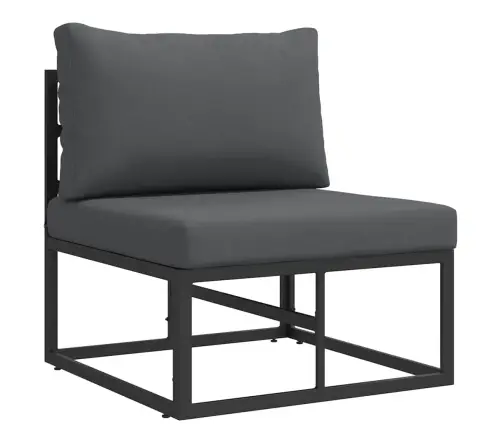 Āra Mēbeles Ar Spilvenu Ar Spilvenu 3 Pcs Melns Un Anthracite Vidaxl