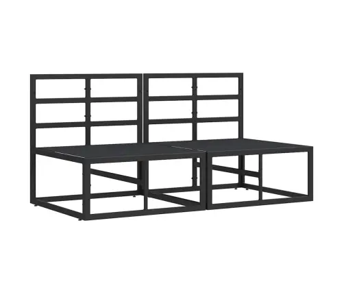 Āra Mēbeles Ar Spilvenu Ar Spilvenu 2 Pcs Melns Un Anthracite Vidaxl