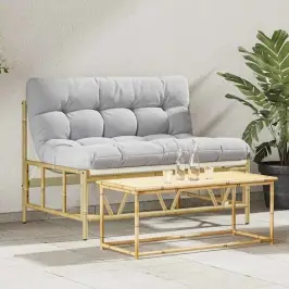 Dārza Sols Gaiši Pelēka 110 X 75 X 71 Cm Tērauds Vidaxl