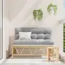 Dārza Sols Ar Spilvenu 110X80X71 Cm Vidaxl