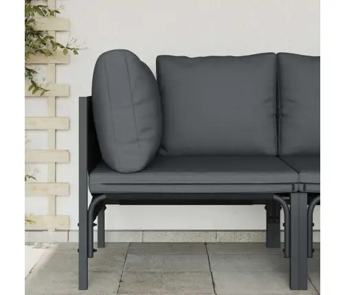 Āra Mēbeles Ar Spilvenu Ar Spilvenu Antracīts Vidaxl