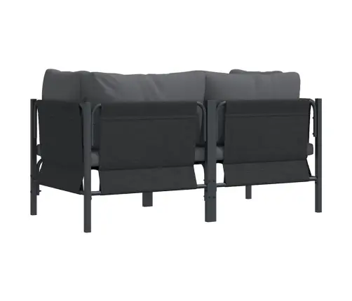 Āra Mēbeles Ar Spilvenu Ar Spilvenu 2 Pcs Antracīts Vidaxl