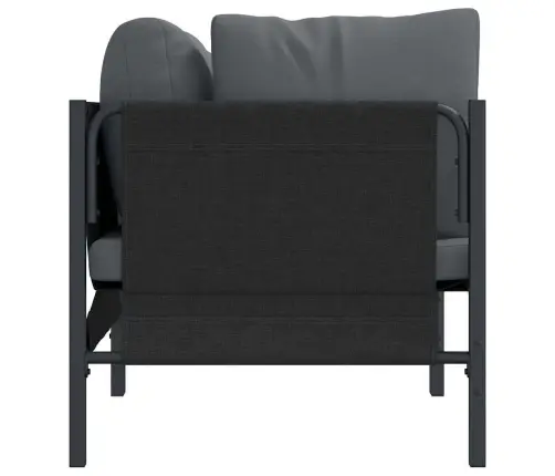 Āra Mēbeles Ar Spilvenu Ar Spilvenu 2 Pcs Antracīts Vidaxl