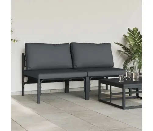 Lauko Baldai Su Pagalve Su Pagalve Antracitas Plienas