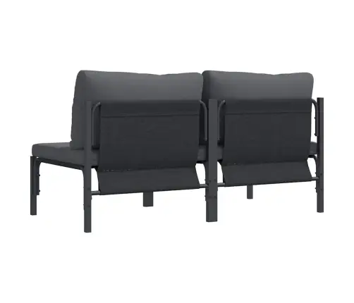 Lauko Baldai Su Pagalve Su Pagalve Antracitas Plienas