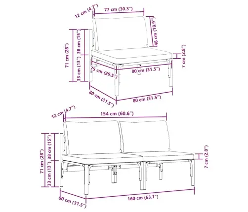 Lauko Baldai Su Pagalve Su Pagalve Antracitas Plienas