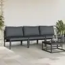 Āra Mēbeles Ar Spilvenu Ar Spilvenu 3 Pcs Antracīts Vidaxl