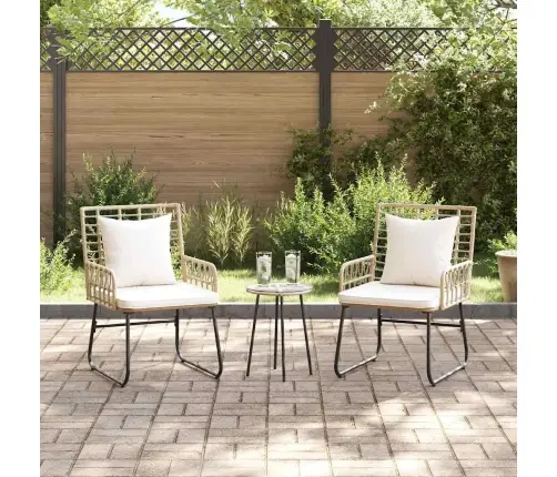 Dārza Ēdamgalds 3 Pcs Melns, Antracīts 35 X 35 X 45 Cm Vidaxl