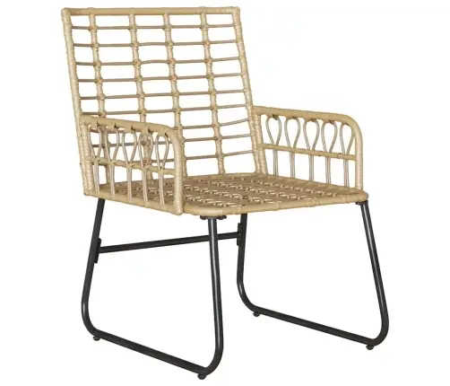 Dārza Ēdamgalds 3 Pcs Melns, Antracīts 35 X 35 X 45 Cm Vidaxl