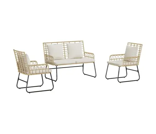 Dārza Ēdamgalds 3 Pcs Melns, Antracīts 113 X 69 X 83 Cm Vidaxl