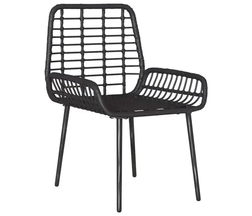 Dārza Ēdamgalds 3 Pcs Melns, Antracīts 35 X 35 X 45 Cm Vidaxl