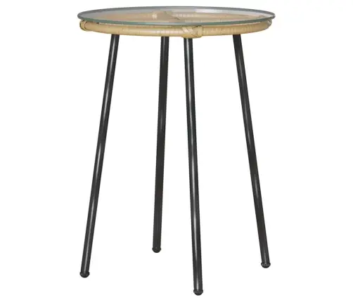 Dārza Ēdamgalds 3 Pcs Brūns, Melns, Krēmveida 35 X 35 X 45 Cm Vidaxl