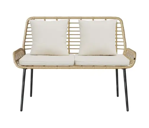 Dārza Sols Ar Spilvenu Melns, Antracīts 109 X 63 X 83 Cm Vidaxl