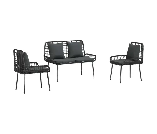 Aia Söögilaudade Komplekt 3 Pcs Must Ja Anthracite