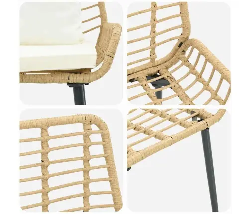 Dārza Ēdamgalds 3 Pcs Melns, Antracīts 109 X 63 X 83 Cm Vidaxl