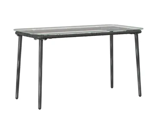 Dārza Galds Melna 80 X 40 X 45 Cm Poliūtu Rotangpalma Vidaxl