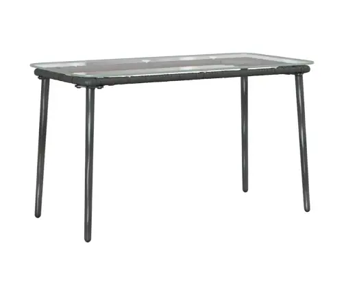 Dārza Galds Melna 80 X 40 X 45 Cm Poliūtu Rotangpalma Vidaxl