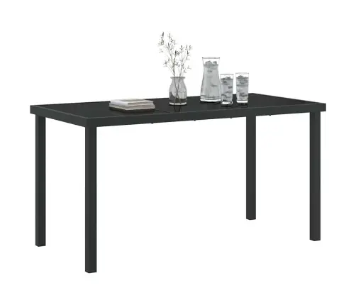 Dārza Galds Melns 140X70X73 Cm Vidaxl