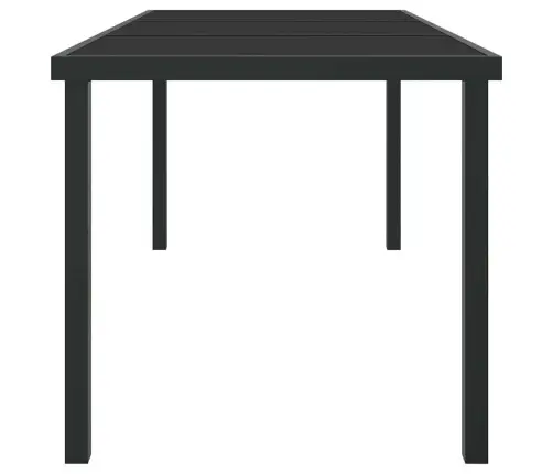 Sodo Stalas Juoda 160 X 80 X 73 Cm Metalas