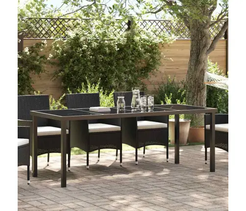 Dārza Galds Melna 200 X 80 X 73 Cm Masīvs Tīkkoks Vidaxl