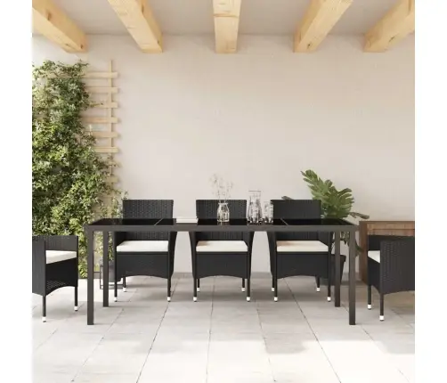 Dārza Galds Melna 200 X 80 X 73 Cm Masīvs Tīkkoks Vidaxl