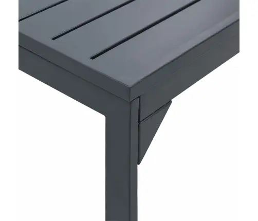 Pratęsimo Stalas Antracitas 180 X 80 X 76 Cm Plienas