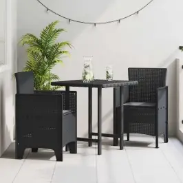 Dārza Krēsls 2 Pcs Antracīts 53 X 49 X 85 Cm Pp Vidaxl