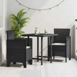 Dārza Krēsls 2 Pcs Antracīts 53 X 49 X 85 Cm Pp Vidaxl